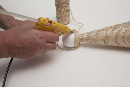 DIY Ángeles de cuerda y arpillera