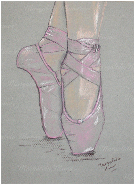 Featured image of post Puntas Ballet Para Colorear Media punta zapatillas ballet cuero suave todas las tallas